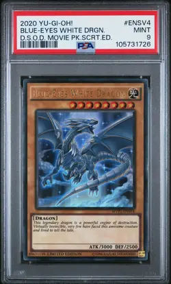2020 #ENSV4 BLUE-EYES WHITE DRAGON PSA 9 - Image 1