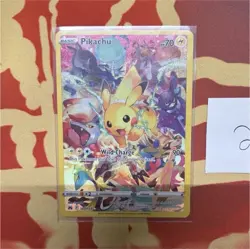 Pokemon TCG Pikachu Holo Full Art Secret Rare 160/159 SWSH Crown Zenith Card - Image 1