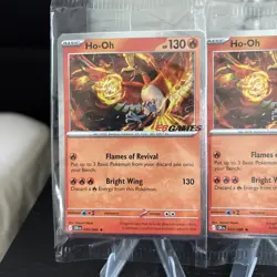 4x Pokemon TCG Ho-Oh EB Games Stamped Promo 010/086 Chaos Rising Mint Sealed - Image 2