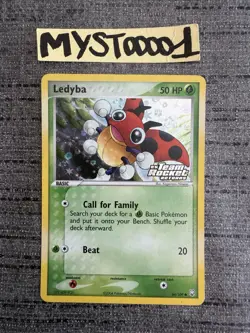 Carte Pokemon Ledyba 64/109 Stamped Ex Team Rocket Returns English Occasion - Image 1
