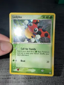 Carte Pokemon Ledyba 64/109 Stamped Ex Team Rocket Returns English Occasion - Image 3