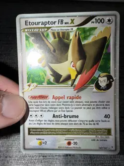 Carte Pokemon Etouraptor Niv X 147/147 Platine Vainqueurs Supremes Francais Occa - Image 3