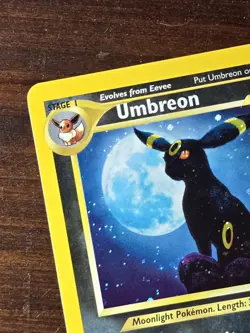 Pokemon TCG Umbreon Neo Discovery Holo Rare Card 13/75 Vintage - Image 5