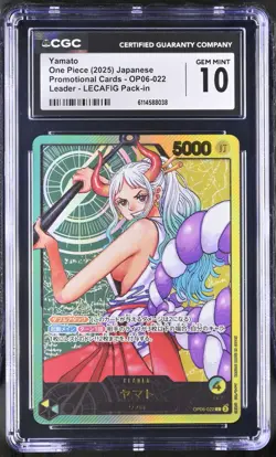 One Piece Japanese Yamato OP06-022 LECAFIG Pack-in Promo CGC 10 - Image 1