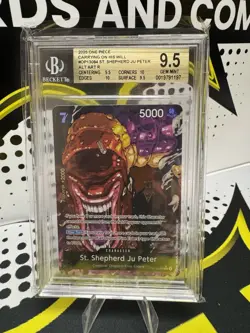 St. Shepherd JuPeter Alt Art Carrying On His Will One Piece TCG Beckett 9.5 - Image 1