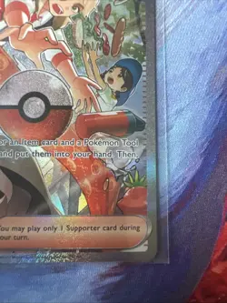 Pokemon TCG Scarlet & Violet Arven Trainer Full Art SIR Holo Card 235/198 - Image 4
