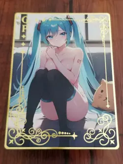 Hatsune Miku - Goddess Story Gold Metal GP Card - Image 1