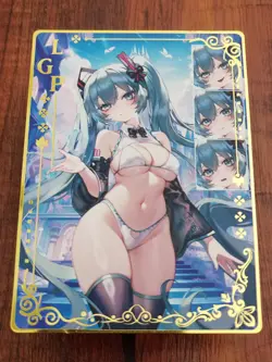 Hatsune Miku - Goddess Story Gold Metal LGP Card - Image 1