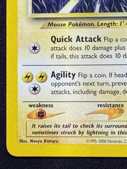 Pokemon Pikachu TCG Neo Genesis Card 70/111 Unlimited Common MP - Image 4