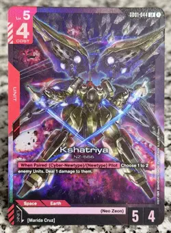 Kshatriya GD01-044 LR Foil Gundam Card Game New Type Rising Near Mint - Image 1