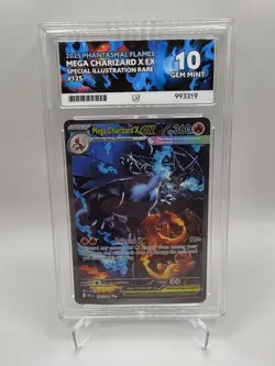 Pokemon TCG Mega Charizard X Ex 125/094 Phantasmal Flames ACE 10 Perfect Sub - Image 1