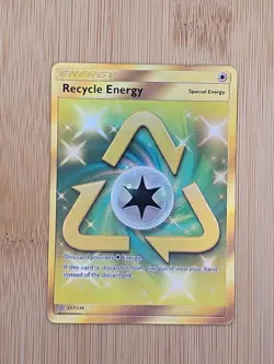 Pokemon Card Recycle Energy 257/236 Unified Minds Gold Secret Rare Trainer NM - Image 1