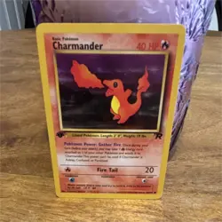 Pokemon TCG Charmander Team Rocket Rare 1st Edition 50/82 40 HP 2000 - Image 1