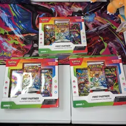 3x First Partner Illustration Collection Series 1 Boxes: Pokemon - New & Sealed - Image 1