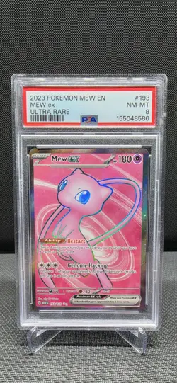 Mew ex - 193/165 - Ultra Rare Full Art Scarlet and Violet 151 Pokemon TCG PSA 8 - Image 1
