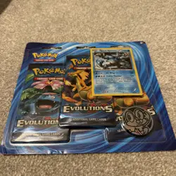 Pokemon XY Evolutions 3 Pack Blister Black Kyurem Promo - Image 1
