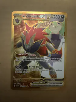 2025 Pokemon Journey Together N’s Zoroark Ex 189/159 Ultra Rare - Image 1