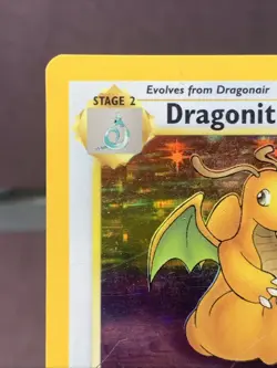 Pokemon TCG Dragonite 4/62 Fossil Set Holo Rare WOTC VTG 1999 - MP/MP- - Image 2