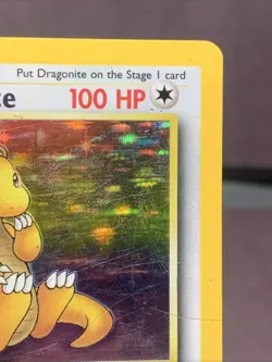 Pokemon TCG Dragonite 4/62 Fossil Set Holo Rare WOTC VTG 1999 - MP/MP- - Image 3