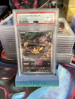 2023 Pokemon Scarlet & Violet Pokemon 151 JP Pikachu #173/165 Art Rare PSA 10 - Image 1
