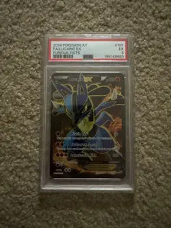 Lucario EX (107 Full Art) 107/111 XY - Furious Fists Holo PSA 5 Pokemon - Image 1