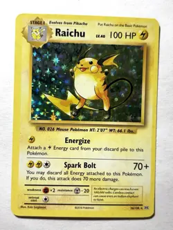 Raichu 36/108 XY Evolutions Holo Rare Pokemon Card LP/NM - Image 1