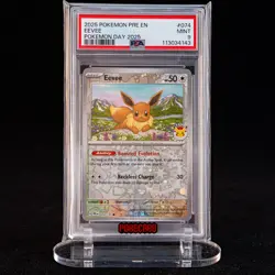 Eevee 074/131 Sv: Prismatic Evolutions Regular Pokemon Card English PSA 9 - Image 1