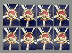 Japanese Gym leader complete 8 Cards set Pokemon Card Old Back Holo LP-MP - Image 2