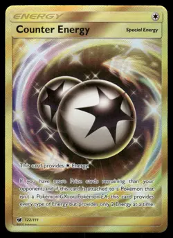 Pokemon Cards Counter Energy 122/111 Crimson Invasion Secret Rare NM - Image 1