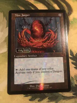 Magic The Gathering MTG Mox Jasper Retro Frame Serialized 102/500 Dan Frazier - Image 1