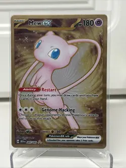 2023 POKEMON SV 151 UPC PROMO #205/165 MEW EX GOLD METAL CARD - Image 1