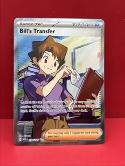 Bill’s Transfer Full Art, Pokemon Near Mint, SV 151, Ultra Rare, 194/165 - Image 1