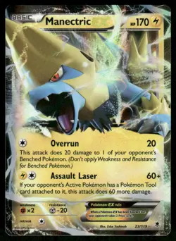 Pokemon Cards Manectric EX 23/119 Phantom Forces Holo EX Rare LP - Image 1