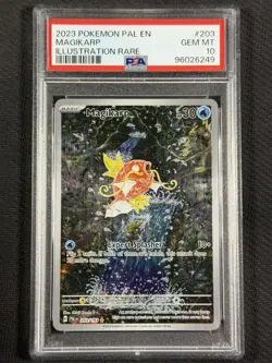 Pokemon Cards PSA 10 GEM MT Magikarp Illustration Rare Paldea Evolved 203/193 - Image 1