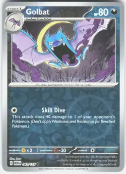 Golbat 042/165 Uncommon 151 Pokemon Reverse Holo Near Mint - Image 1