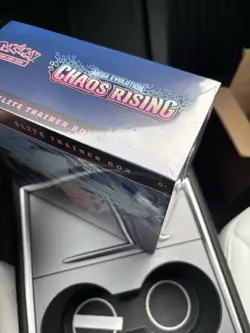 Pokemon Chaos Rising ETB Plus Prismatic Evolution Mini Tin Display - Image 5