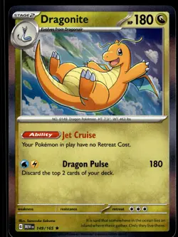 DRAGONITE - 149/165 Rare 151 Pokemon Holo NM - Image 1