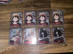 One Piece TCG Premium Card Collection 25th Eng Luffyx4 Frankyx2 Brookx2 - Image 1