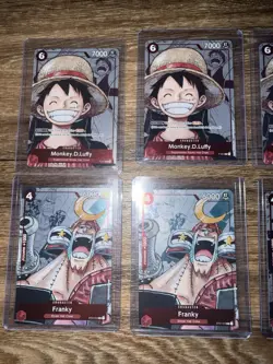 One Piece TCG Premium Card Collection 25th Eng Luffyx4 Frankyx2 Brookx2 - Image 3