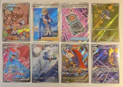 Pokemon Mixed Card Lot Ex Illustration Rare Ultra Rares All NM+ 8 Cards - Image 1