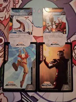 Avatar Quickstrike Aang and Zhao Chamber Card Bundle - Image 1