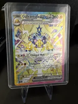 Pokemon TCG Galvantula EX Stellar Crown Holo Card 168/142 Sv07 - Image 1