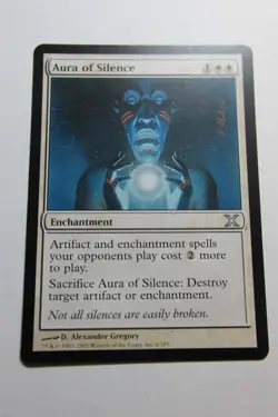 MTG Aura of Silence x1- -Tenth Edition-Lightly Played - Image 1
