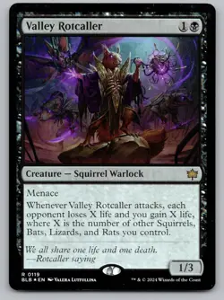 Valley Rotcaller 119 Rare Bloomburrow MTG Foil Near Mint - Image 1