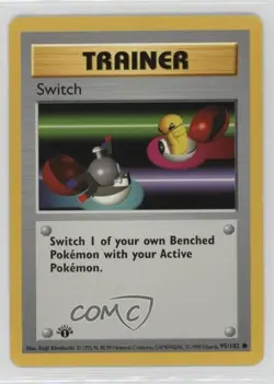 Switch Shadowless 1st Ed. Pokemon Base Set #95 1999 - Image 1