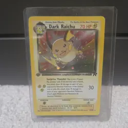 🔥Dark Raichu🔥1999 Secret Rare Team Rocket 1st Edition Holo 83/82 NM Pokemon - Image 1