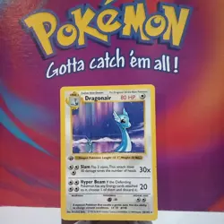 Dragonair Base Set 1st Edition Shadowless 18/102 (MP-HP) Rare pokemon card tcg - Image 1