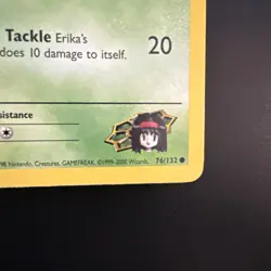 Pokemon Gym Heroes 1st Edition Erika's Bellsprout 76/132 NM - Image 3