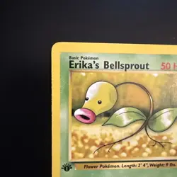Pokemon Gym Heroes 1st Edition Erika's Bellsprout 76/132 NM - Image 5