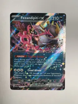 Pokemon ME: Ascended Heroes - Fezandipiti ex 142/217 Double Rare Holo NM - Image 1